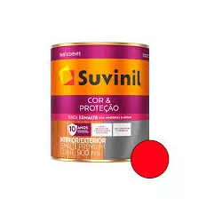 Esmalte Cor e Proteção Vermelho Brilhante Suvinil ... - Monza Tintas