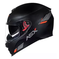 Capacete Norisk Orion City Preto Fosco e Vermelho Moto One