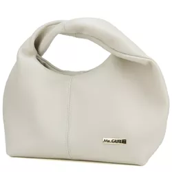 Bolsa de Mão Mr. Gutt em Couro Legítimo Off White ... - Mr. Gutt