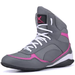 Bota De Treino Musculação Mr Gutt Cinza Com Rosa -... - Mr. Gutt