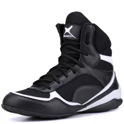 Bota De Treino Musculação Mr Gutt Preto Com Branco... - Mr. Gutt