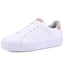 Tênis Sophia Casual Feminino em Couro Mr Gutt - Re... - Mr. Gutt
