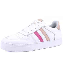 Tênis Isabella Feminino em Couro Mr Gutt com Listr... - Mr. Gutt