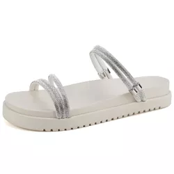 Sandalia Papete Mr. Gutt Strass Off white - 001-pa... - Mr. Gutt