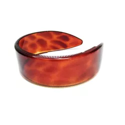 Tiara Lisa Tartaruga De Acetato 4,0 cm Lg - 24031... - MUSAKALL