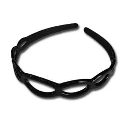 Tiara Detalhes Preta De Acetato 3,0cm Lg - 312763... - MUSAKALL