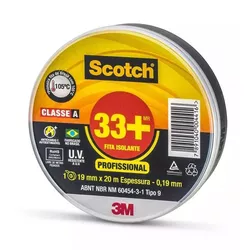 Fita Isolante 3M™ Scotch 33+ Classe A rolo com 20 ... - Alfa Materiais Elétricos