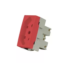 Modulo Tomada Vermelha 2p +T de 20a Linha Sleek M... - Alfa Materiais Elétricos