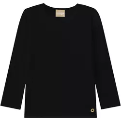 Blusa Manga Longa Milon 4-6-8 Preta - 44697-P - Nilza Baby Kids
