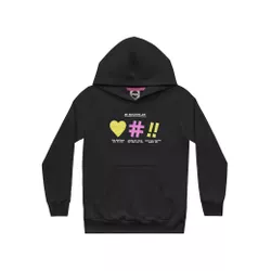 Blusa Moletom Feminina Fakini 12 ao 18 Preta com P... - Nilza Baby Kids