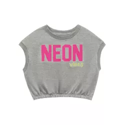 Blusa Playground Infantil Feminina 4 ao 10 - Cinza... - Nilza Baby Kids