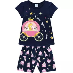 Pijama Kyly Infantil Feminino Princesa - 66237 - Nilza Baby Kids