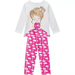 Pijama Manga Longa Kyly Infantil Feminino Tamanho ... - Nilza Baby Kids