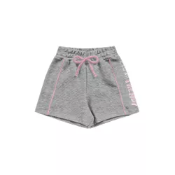Short Fakini Infantil Feminino 4 ao 10 - Cinza e R... - Nilza Baby Kids