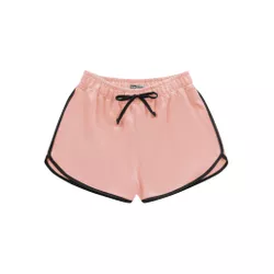 Short Fakini Infantil Feminino 12 ao 18 Laranja Fl... - Nilza Baby Kids
