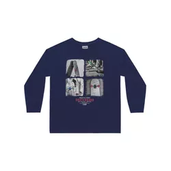 Camiseta Manga Longa Fakini Tamanho 4 ao 10 Azul M... - Nilza Baby Kids
