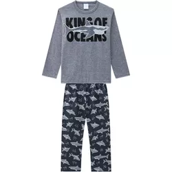 Pijama Manga Longa Kyly Infantil Masculino que Bri... - Nilza Baby Kids