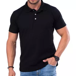 Camiseta Polo Masculina Algodão Básica Lisa Premiu... - NINE4 STORE