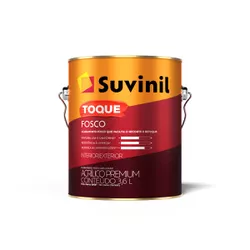Tinta Toque Fosco Crômio 3,6L Suvinil - 65025 - NOSSA LOJA - Tintas, Máquinas e Ferramentas