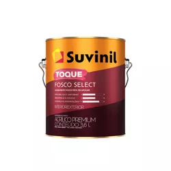 Tinta Acrílica Toque Fosco Select Gelo 3,6L Suvini... - NOSSA LOJA - Tintas, Máquinas e Ferramentas