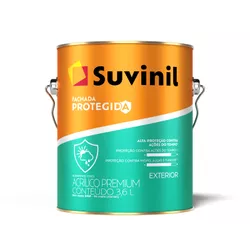 Tinta Fachada Protegida Areia 3,6L Suvinil - 65035 - NOSSA LOJA - Tintas, Máquinas e Ferramentas
