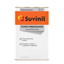 FUNDO PREPARADOR BASE ÁGUA 18L SUVINIL - 07512 - NOSSA LOJA - Tintas, Máquinas e Ferramentas