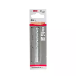 Broca para concreto Bosch CYL-1 Ø5x50x85mm - 60582 - NOSSA LOJA - Tintas, Máquinas e Ferramentas