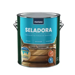 Seladora para Madeira Base Água Incolor 3,6L Monta... - NOSSA LOJA - Tintas, Máquinas e Ferramentas