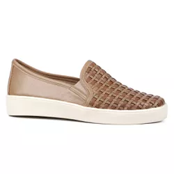 Slip on Luna Orcade Couro Tressê Ocre | ORCADE