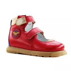 Sapatilha Heróis Mulher Maravilha Cano Alto 2 velc... - Orthocalce Baby & Kids