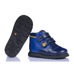 Botinha Neurofuncional cano alto 2 velcros em cour... - Orthocalce Baby & Kids