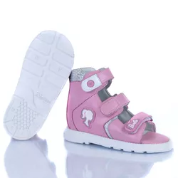 Sandália Neurofuncional cano alto 3 velcros em cou... - Orthocalce Baby & Kids