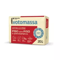 ARGAMASSA PORCELANATO PISO/PISO EXTERNO BRANCO VOTORAN 20KG - DELTAMIL PORCELANATOS