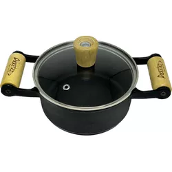 Panela de Ferro Fundido Alça de Madeira Tampa de V... - Panelas Ferreira 