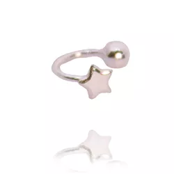 Piercing De Pressão Estrela Prata De Lei 925 - ABR... - Kumbayá Joias