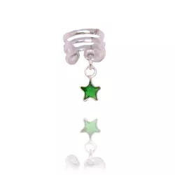 Piercing De Pressão Com Pingente De Estrela Prata ... - Kumbayá Joias