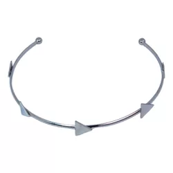 Bracelete Setas Aço Inoxidável - IPU037400 - Kumbayá Joias