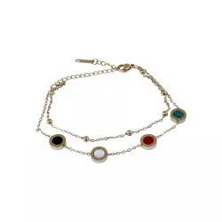 Pulseira Dois Fios com Esferas Inspiração Bvlgari ... - Kumbayá Joias