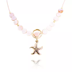 Colar Fio Buriti Com Madrepérola e Estrela Do Mar ... - Kumbayá Joias