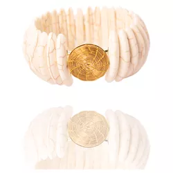 Pulseira Retangular Semijoia Banho De Ouro 18k How... - Kumbayá Joias
