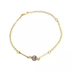 Pulseira Ponto De Luz e Palito Banhado a Ouro 18k ... - Kumbayá Joias