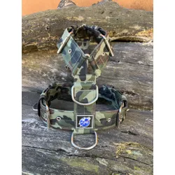 Peitoral universal camuflado MILITAR com detalhe m... - PETSPACE