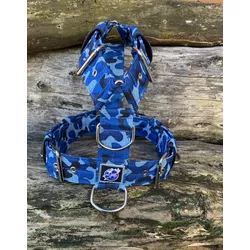 Peitoral universal camuflado AZUL - 037 - PETSPACE