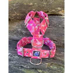 Peitoral universal CAMUFLADO ROSA - 369 - PETSPACE