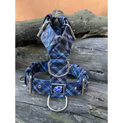 Peitoral universal XADREZ AZUL - 081 - PETSPACE