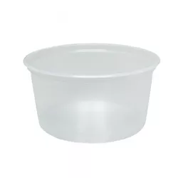 Pote Plástico Copaza Translúcido Liso 200ml c/50 u... - Plaspel Comercial - Embalagens e Descartáveis