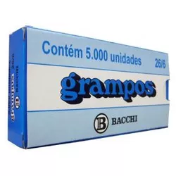 Grampo Cobreado 26/6-5000 - Plaspel Comercial - Embalagens e Descartáveis