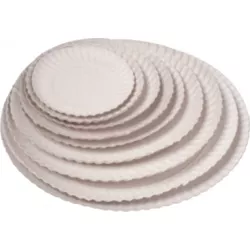 Prato de Papelão Rio Verde Branco nro 01 13cm c/10... - Plaspel Comercial - Embalagens e Descartáveis