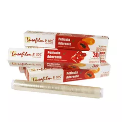 Filme PVC Lusafilm 28CMX030M - Plaspel Comercial - Embalagens e Descartáveis