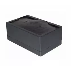POrta Guardanapo TV Deitado Plastico Preto H9 - Plaspel Comercial - Embalagens e Descartáveis
